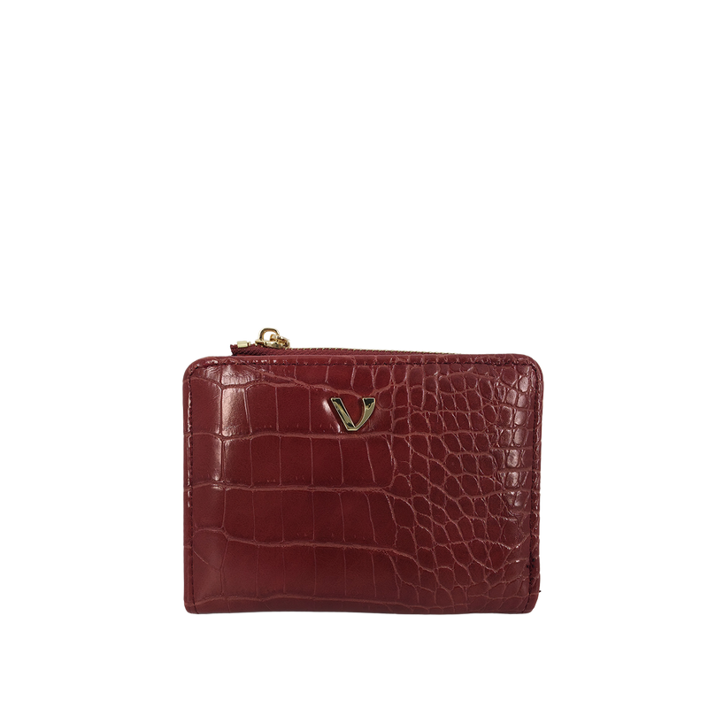 Billetera Mila para mujer color vino
