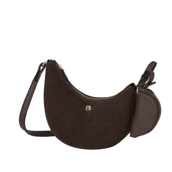 Cartera crossbody Arianna para mujer color chocolate