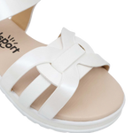 Sandalias flats Dilia para infante color blanco