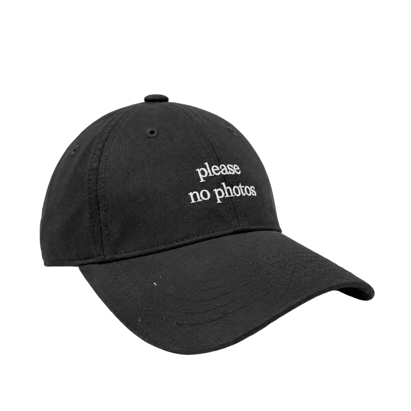 Gorra Nophotos unisex color negro