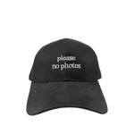 Gorra Nophotos unisex color negro