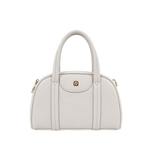 Cartera satchel Lari para mujer color hueso
