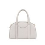 Cartera satchel Lari para mujer color hueso