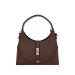 Cartera satchel Sabrina para mujer color chocolate