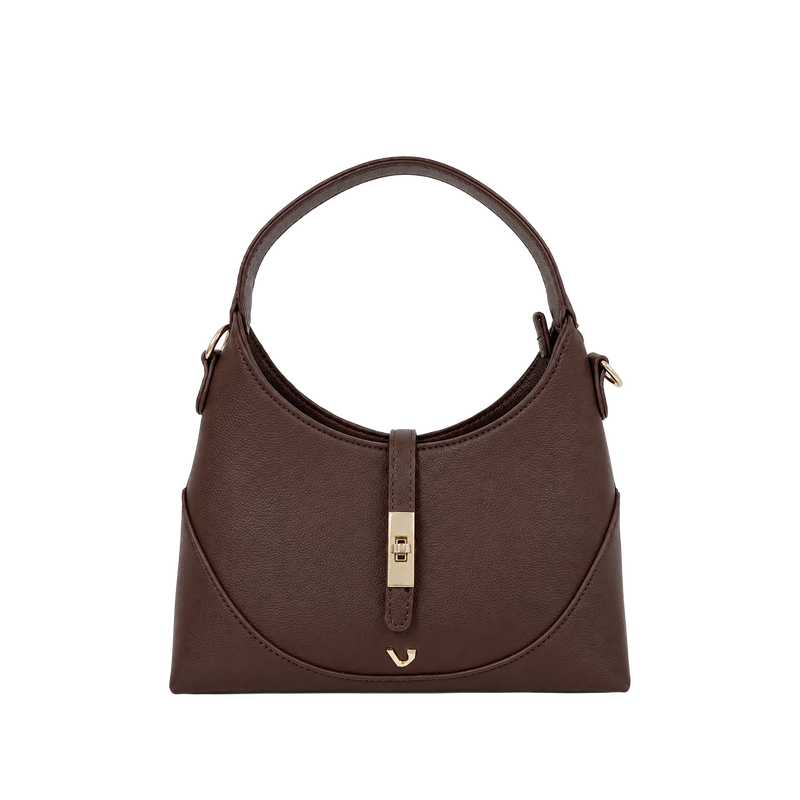 Cartera satchel Sabrina para mujer color chocolate