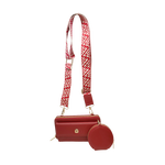 Cartera crossbody Salmi para mujer color rojo