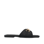 Sandalias flats Monica para mujer color negro