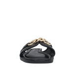 Sandalias flats Monica para mujer color negro