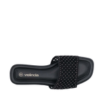 Sandalias flats Alma para mujer color negro