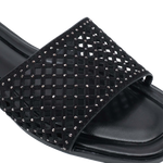 Sandalias flats Alma para mujer color negro