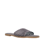 Sandalias flats Alma para mujer color gris