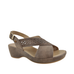 Sandalias de cuña Regina para mujer color café