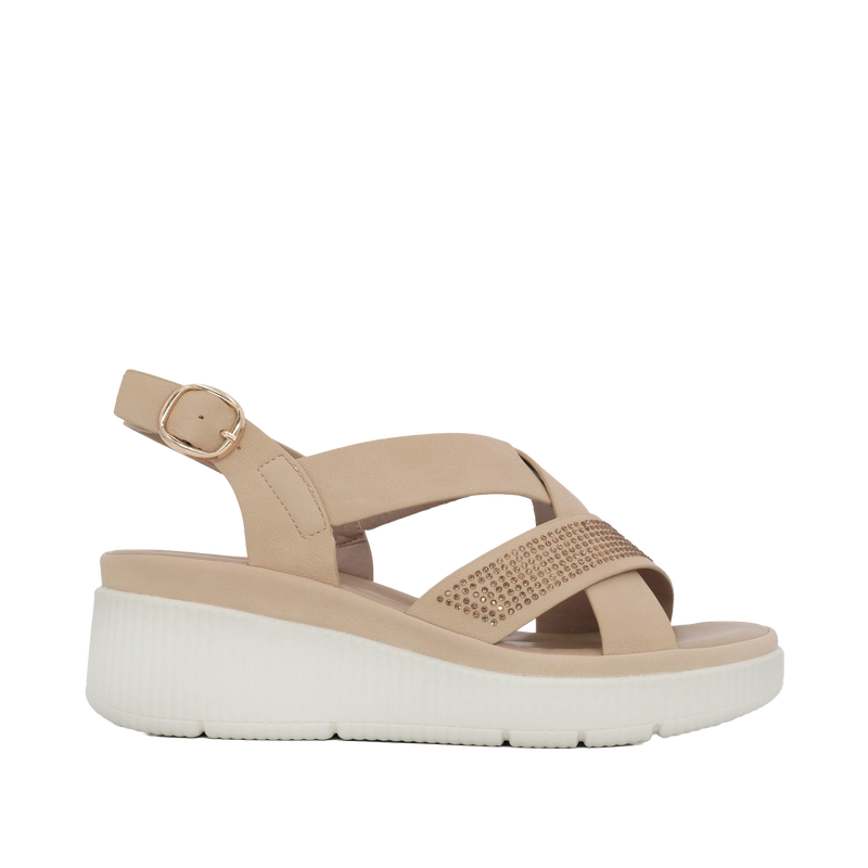 Sandalias Pauli para mujer color beige