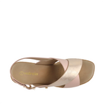 Sandalias de cuña Pamela para mujer color blush