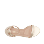 Sandalias de tacón Carola para mujer color dorado