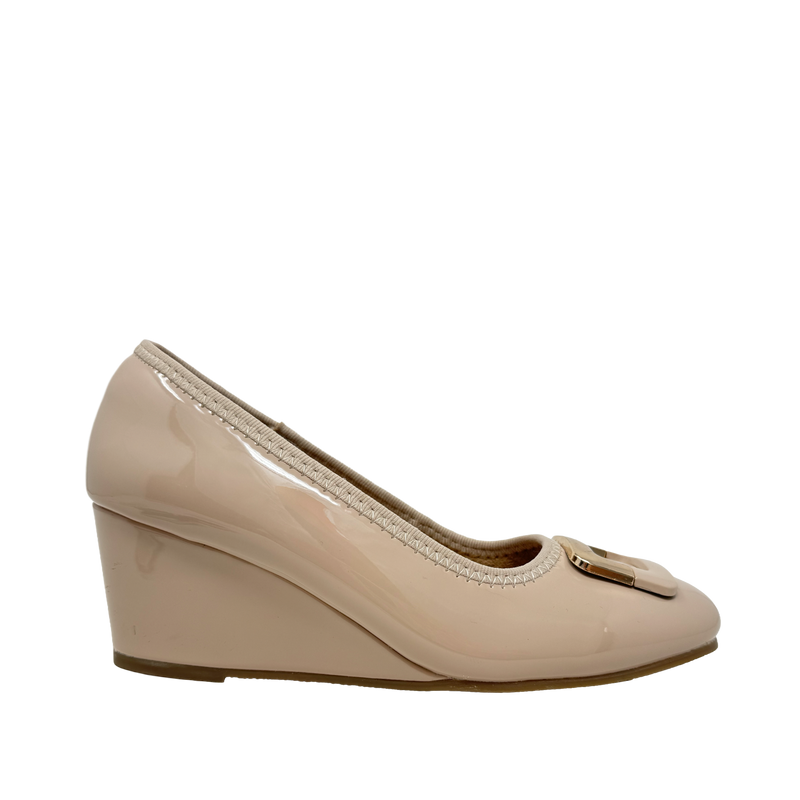 Cuñas Eiza para mujer color nude