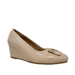 Cuñas Eiza para mujer color nude
