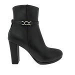 Botínes de tacón Camille para mujer color negro