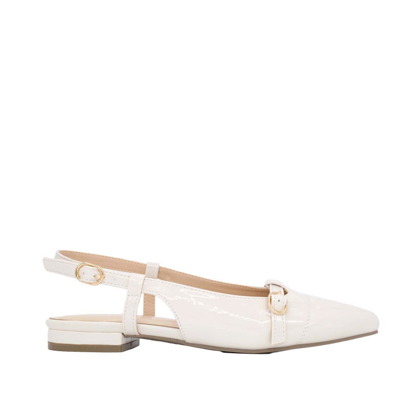 Ballerinas Perla para mujer color hueso